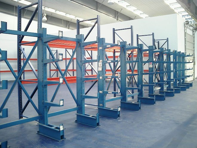 Customized Warehouse Storage Shelf Racking System Cantilever Rack with Adjustable Arm Lengths