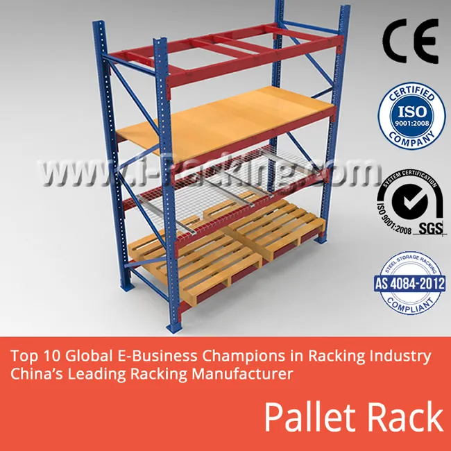 High Quality Heavy Duty Steel Selective Pallet Racking and Shelving System with Affordable Price