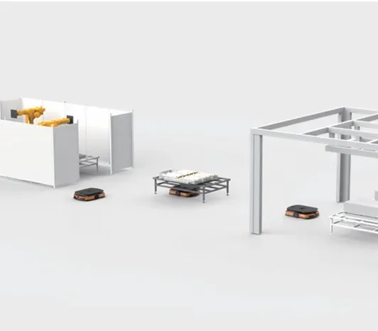 400kg Backpack High Efficiency Material Handling Warehouse Logistics Agv AMR Latent Mobile Robot