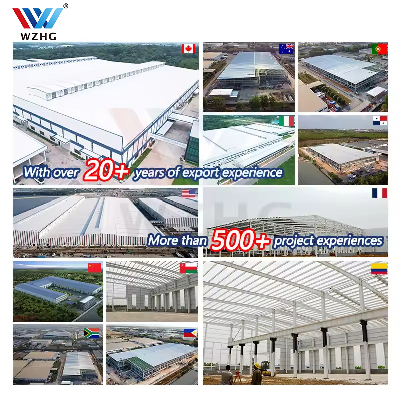 Heavy Duty Semi Open Design Steel Structure Industrial Warehouse Workshop Logistics Building Semi Open Warehouse Structure