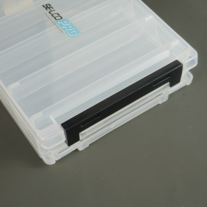 Selco Multifunction Double Sided Transparent Plastic Storage Lure Fishing Tackle Box