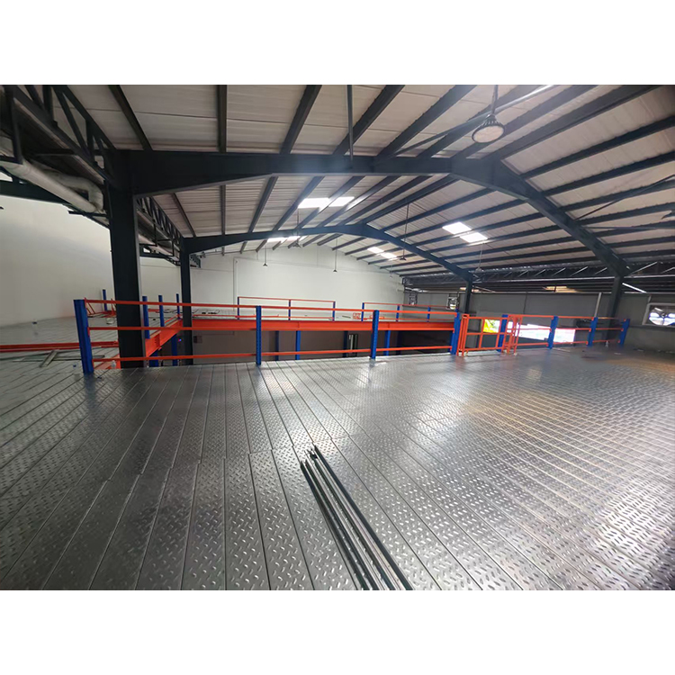 Custom Q235b Metal Mezzanine Floor Attic Loft Shelf Steel Platforms Warehouse Office Heavy Duty Mezzanine Floor Racking System