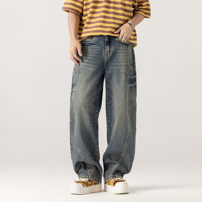 Fornecimento Direto de Fábrica Calças Jeans Casuais Masculinas Serviço OEM Disponível com Antiencolhimento