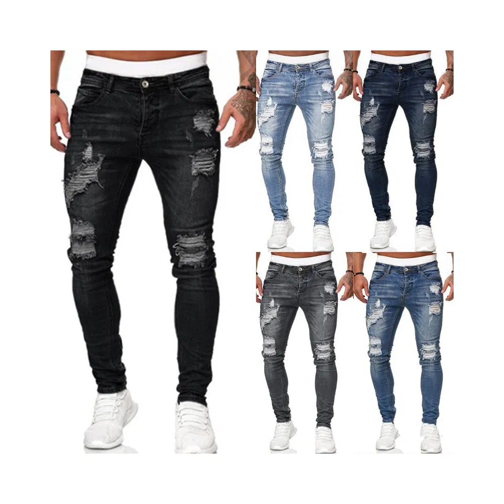 Preço Bom de Fábrica Venda de Calças Jeans Masculinas de Alta Qualidade para o Verão e Primavera