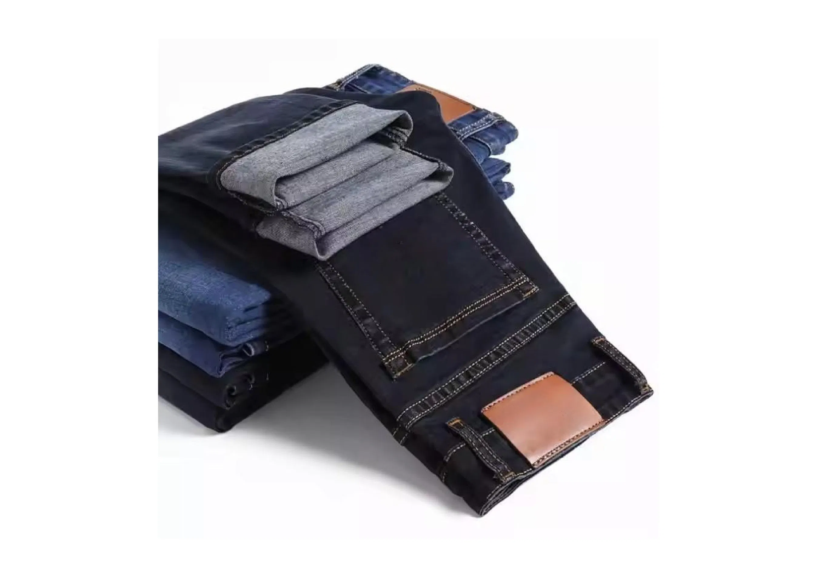 Jeans Masculinos de Alta Qualidade Personalizados em um Novo Estilo Retrô - Reto 3D Decoração de Botões de Denim Adequados para Todas as Estações de Outono e Verão