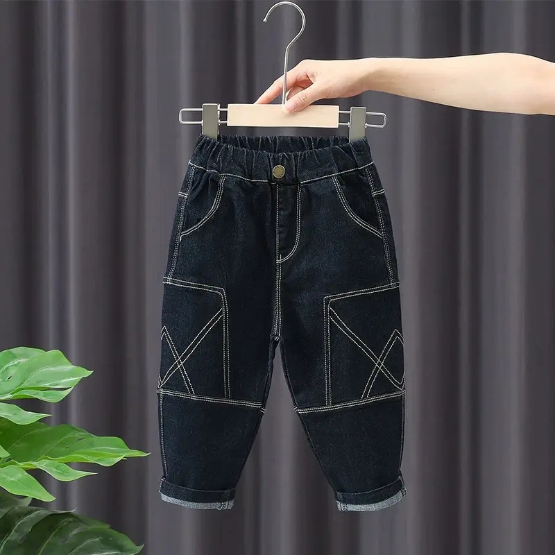 Preço de Atacado Novo Design de Calças de Moda Infantil Calças Jeans para Meninos