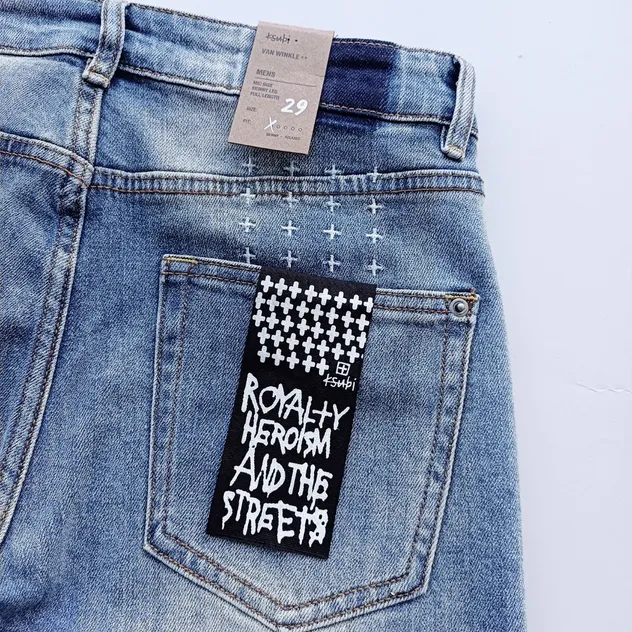 Calças de Denim Desgastadas Premium Moda de Rua Atacado