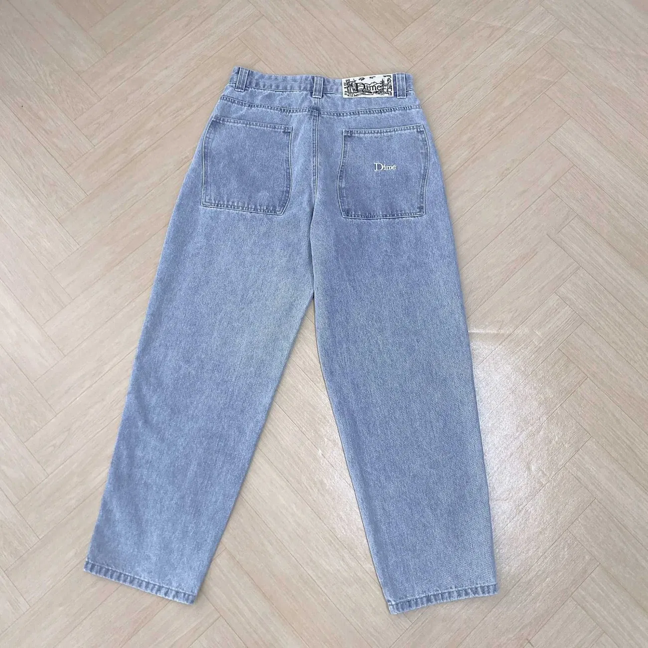 Y2K Jeans de Cintura Alta Bordados Melhores para Homens e Mulheres Y2mk Estilo Skate Baggy, Design Simples e Elegante Tendência Quente Jeant250315 Da Henio