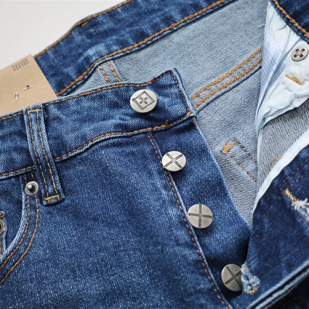 Calças de Denim Premium Desgastadas — Jeans Rasgados Estilo Ksu-Bii Personalizados