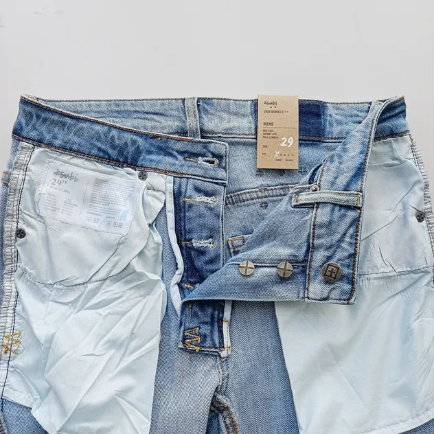 Serviço de Atacado de Jeans com Bordado Cruzado Inspirado na Ksubii Premium
