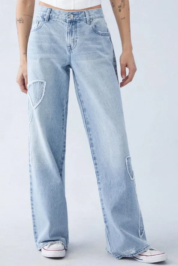 Calças largas de cintura alta na moda para mulheres, estilo até o chão