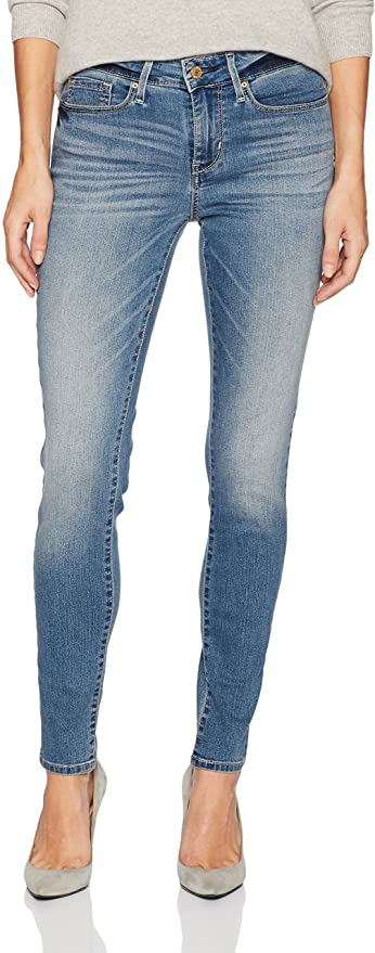 Calças jeans skinny femininas ajustadas com rasgos, calças elásticas