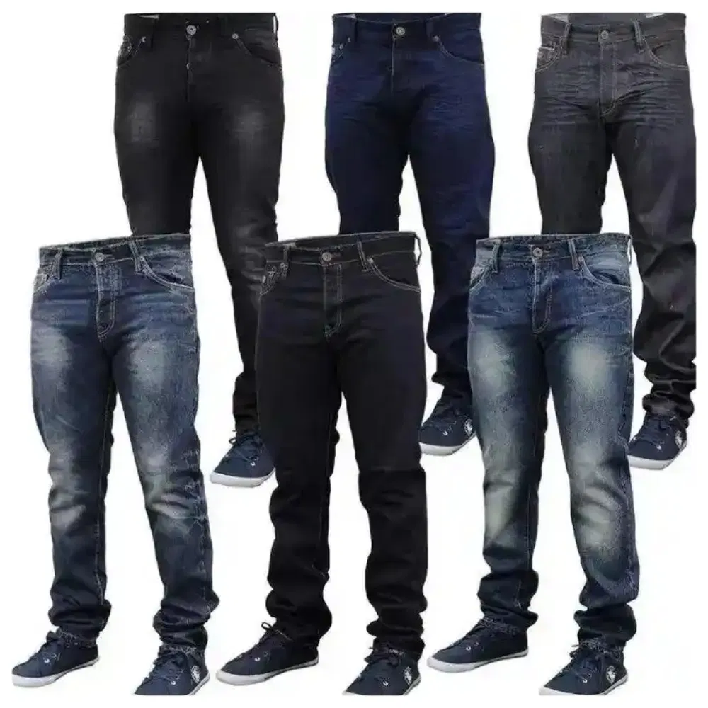 Pantalonas de moda femininas justas de algodão denim elástico a preços baixos por atacado e jeans masculinos de fábricas chinesas