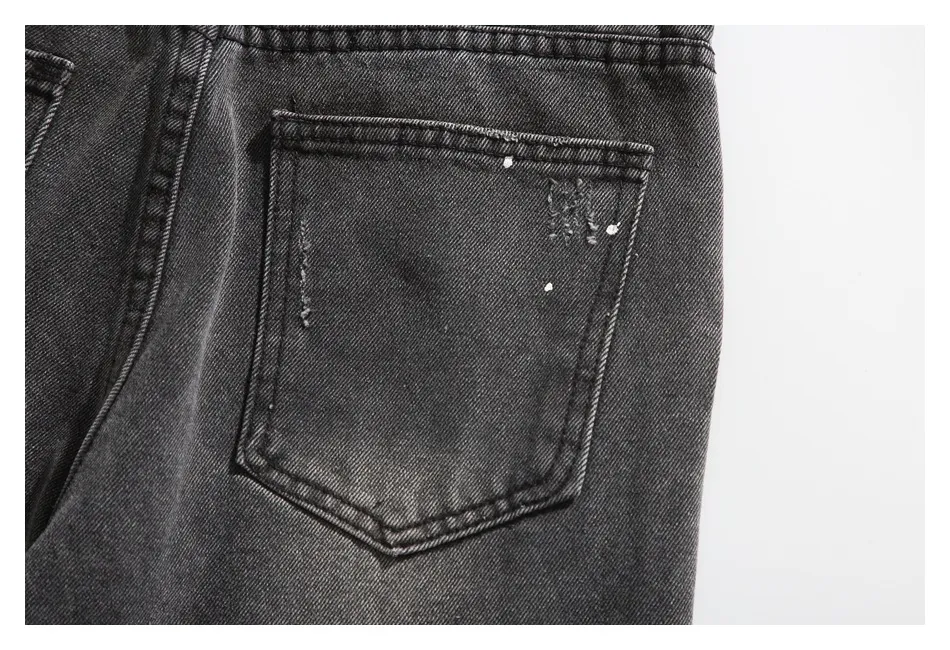 Calças de Homem Americanas Ripped Slimming Design Jeans Skinny Calças Flare