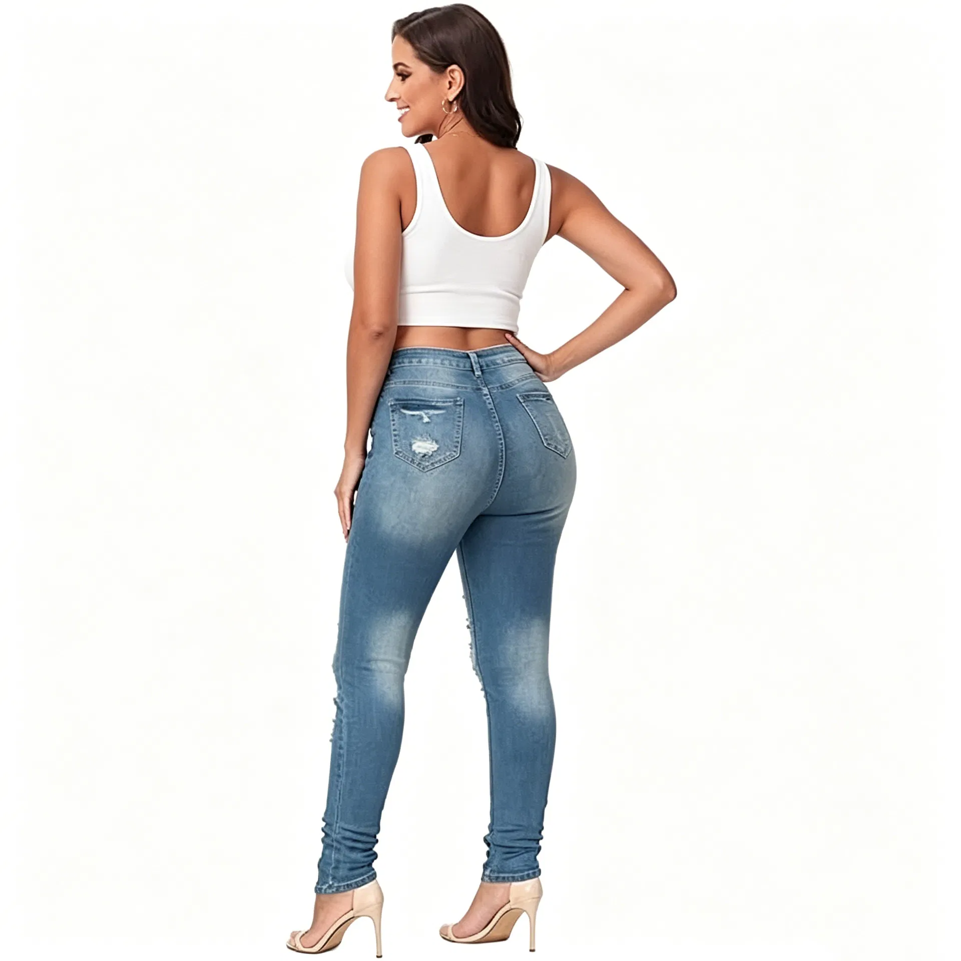Marcas de moda e streetwear oferecendo serviços de personalização e exportação OEM ODM, jeans masculinos premium para calças de denim