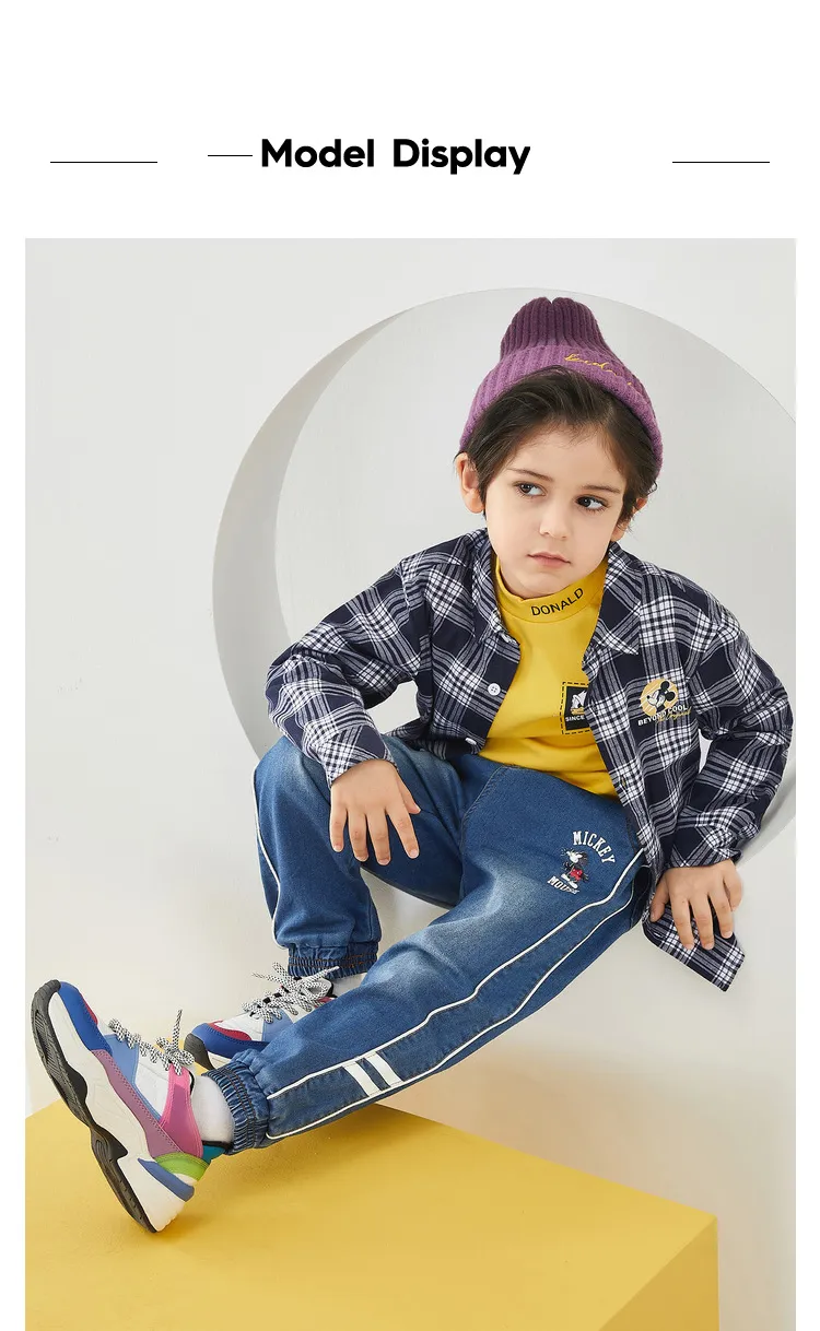Calças de Outono para Crianças, Jeans de Algodão Macio para Meninos