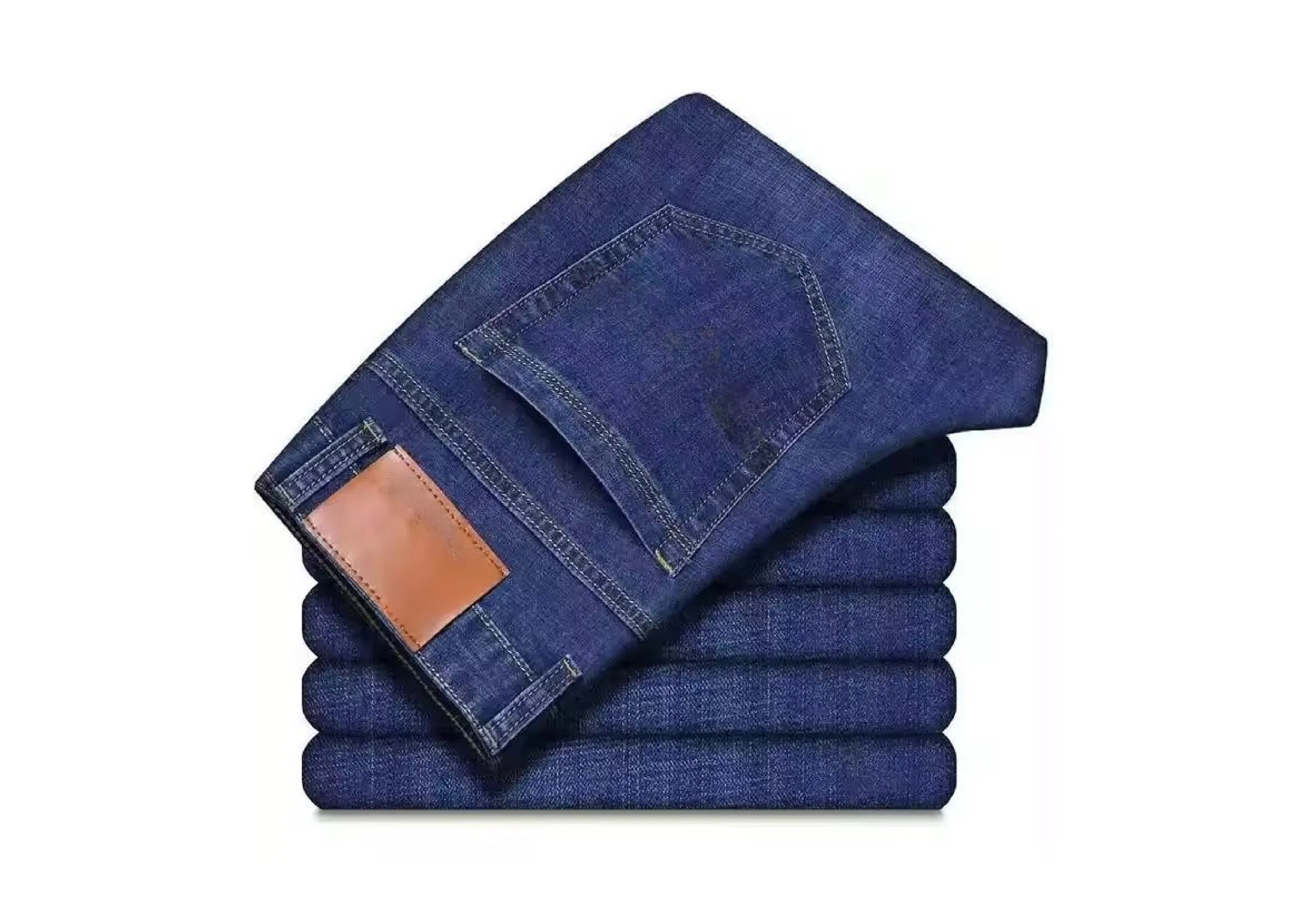 Jeans Masculinos de Alta Qualidade Personalizados em um Novo Estilo Retrô - Reto 3D Decoração de Botões de Denim Adequados para Todas as Estações de Outono e Verão