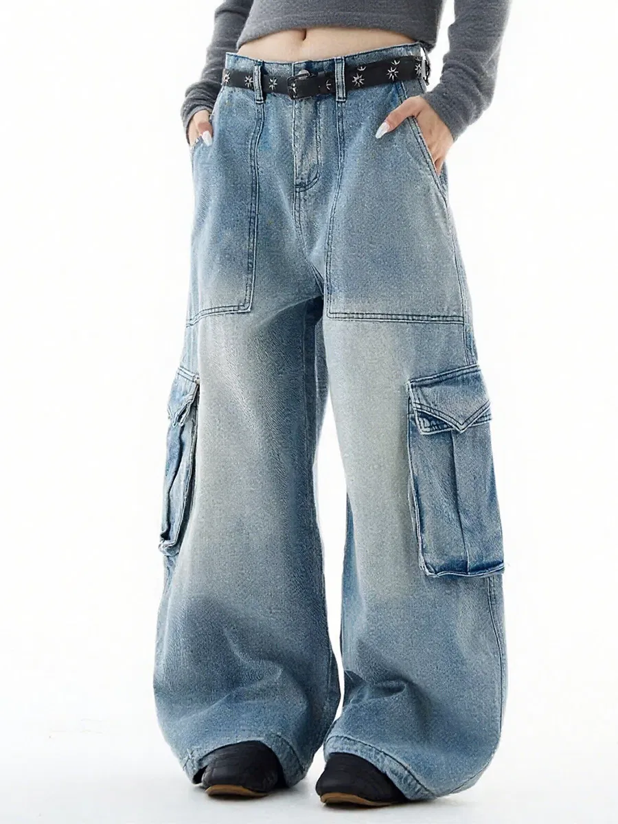 Calças Jeans Femininas Mom Fit Denim Lavagem Cinza Denim Sustentável Barra Crua para Importadores de Vestuário Marca Privada Calças Jeans