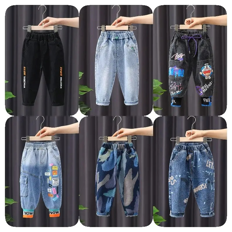 Preço de Atacado Novo Design de Calças de Moda Infantil Calças Jeans para Meninos