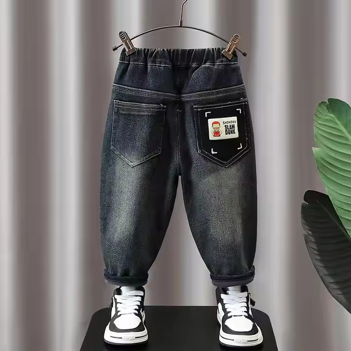 Novas Roupas Infantis de Outono e Inverno, Jeans Infantis de Alta Qualidade