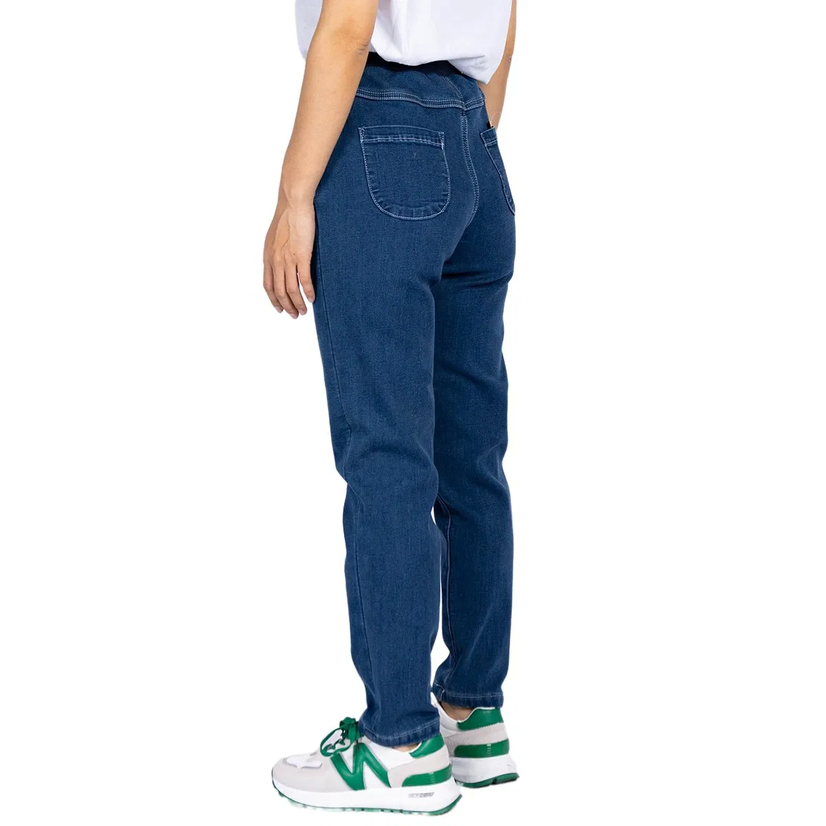 Calças de Denim para Meninos com Cintura Elástica Personalizada em Algodão Stretch