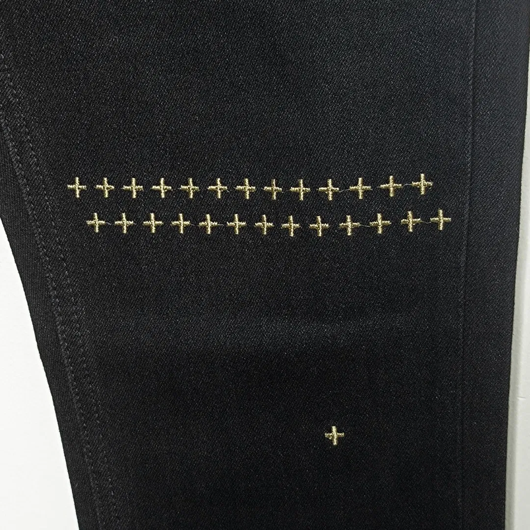 Calças de Denim Slim Fit por Atacado Design Personalizado