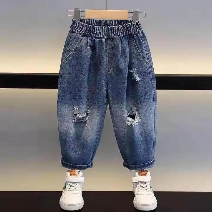 Novas Roupas Infantis de Outono e Inverno, Jeans Infantis de Alta Qualidade