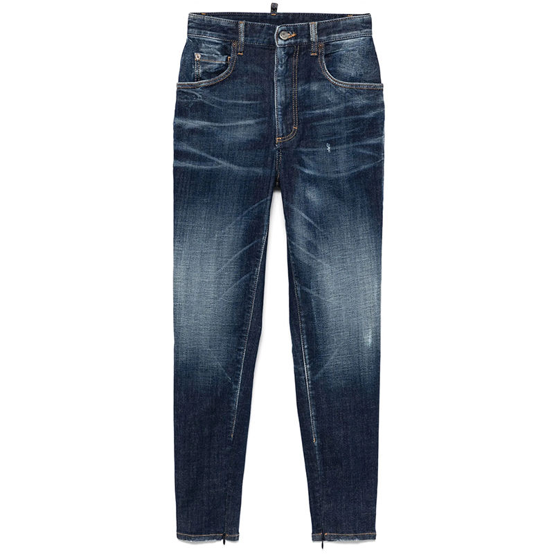Calças Mom Jeans Femininas, Roupas Casuais Femininas, Roupas de Rua, Harem, Boyfriend, Cintura Alta, Calças de Denim para Mulheres