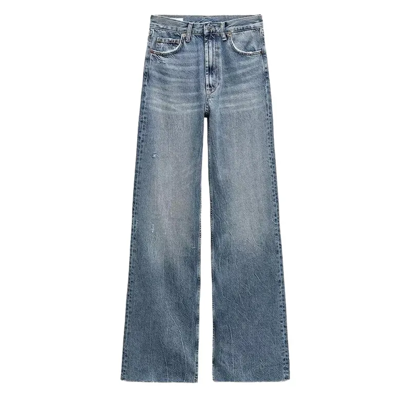 Jeans femininos de cintura alta estilosos para conforto e ajuste no dia a dia