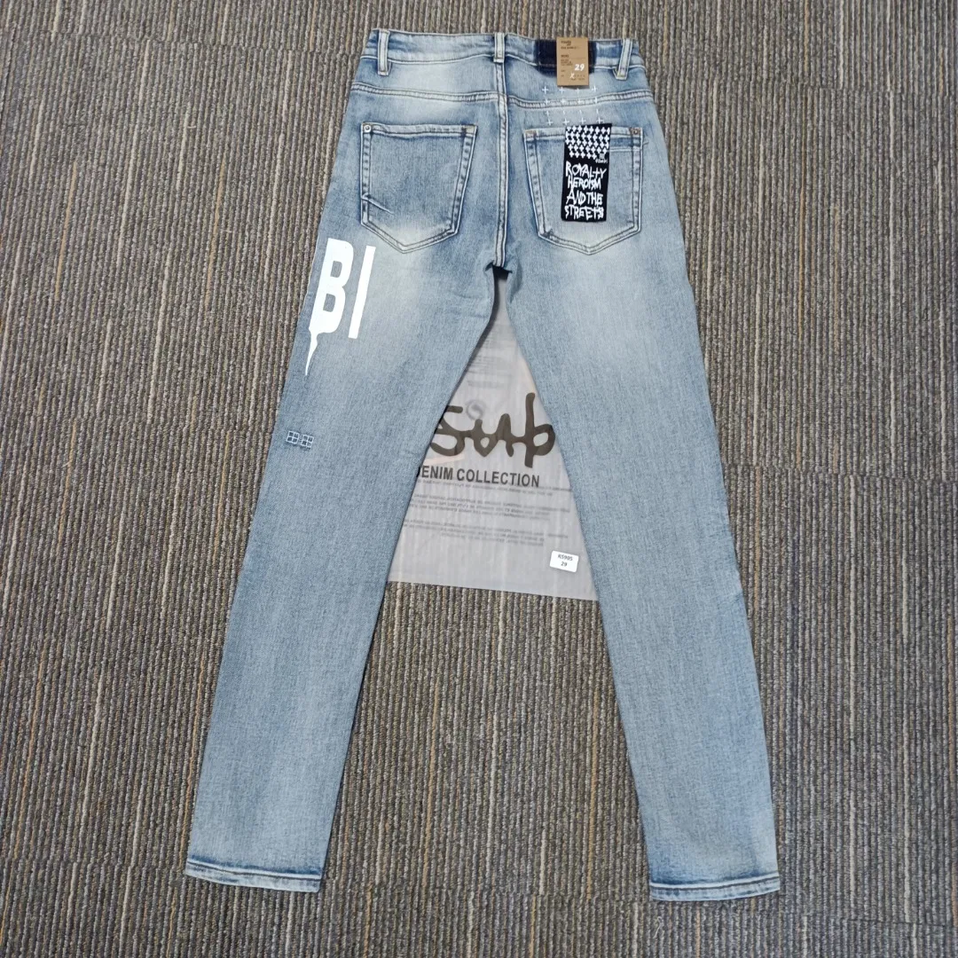 Serviço de Atacado de Jeans com Bordado Cruzado Inspirado na Ksubii Premium