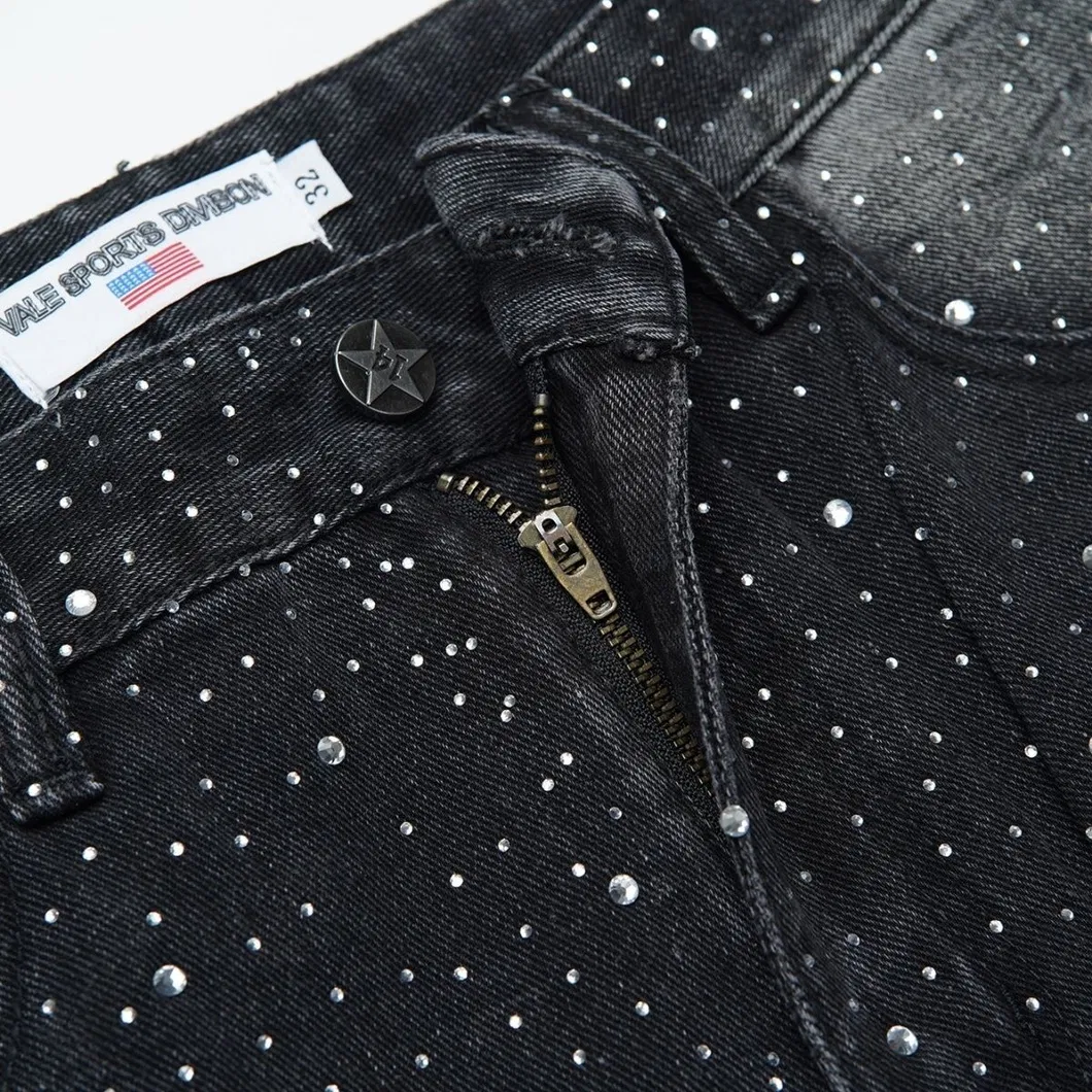 Calças Jeans Masculinas Vale Forever Estilo Casual Rua Denim