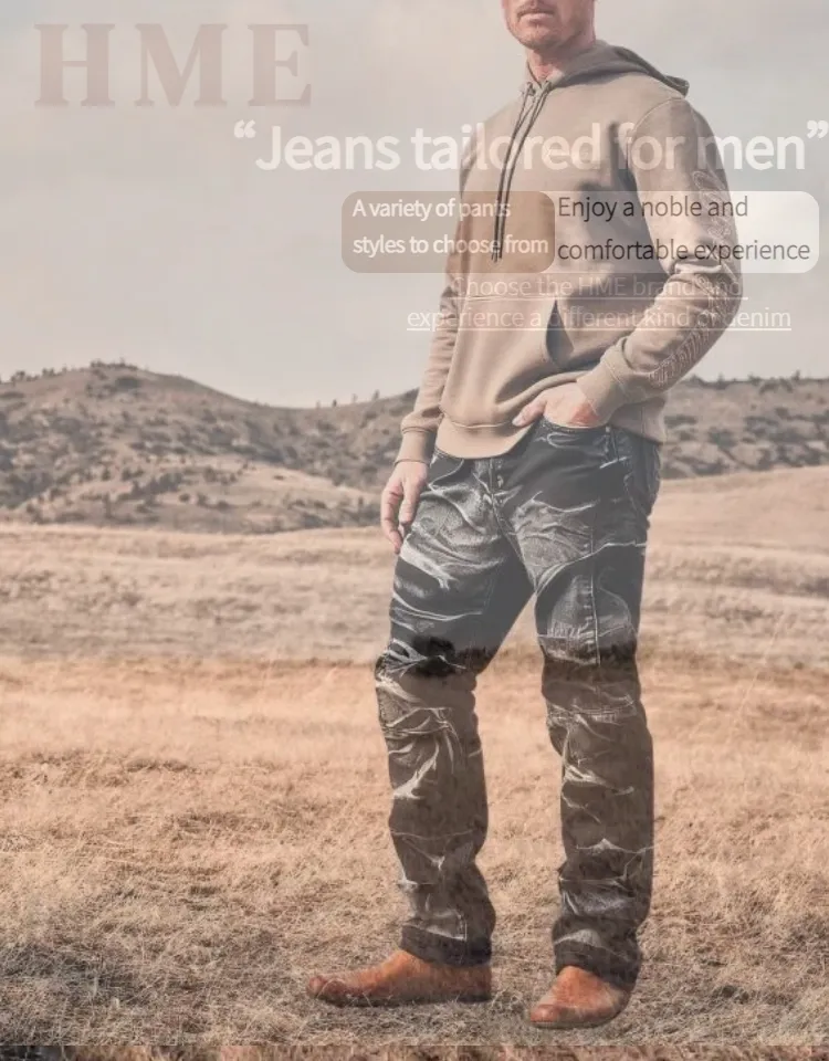 Jeans Slim Fit Estilosos para Homens na Rua Principal