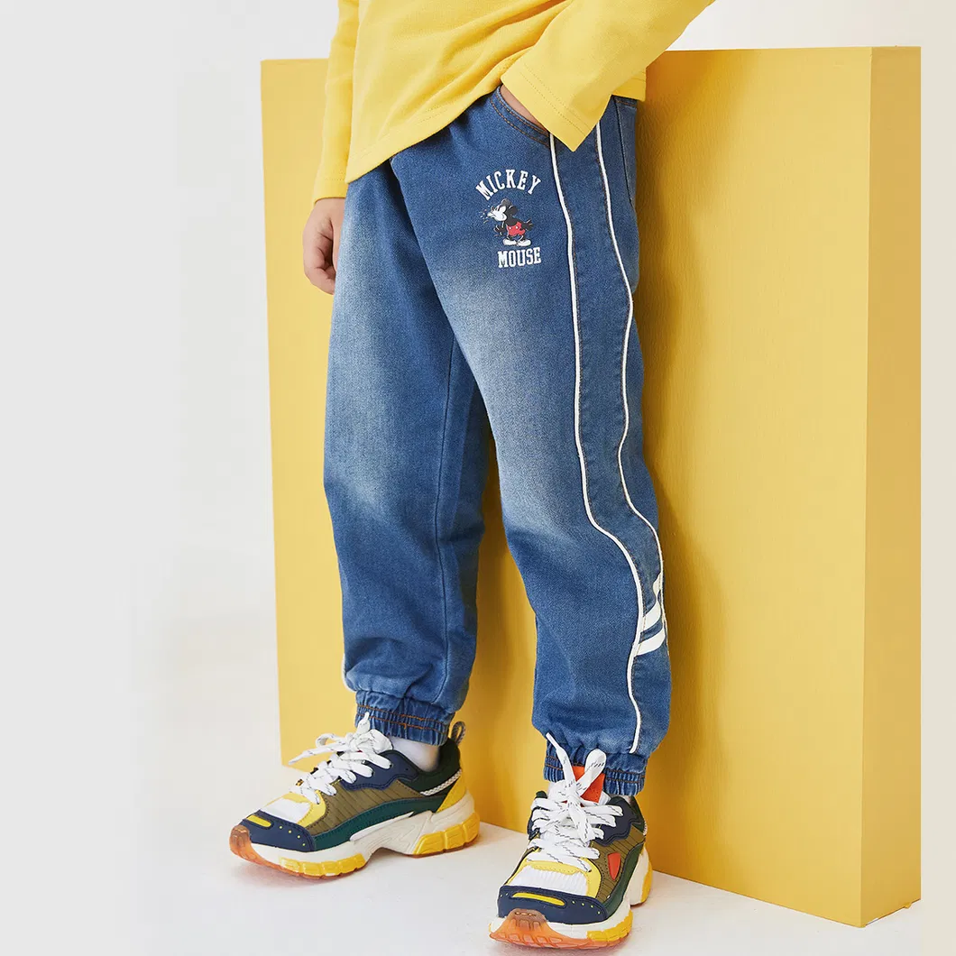 Calças de Outono para Crianças, Jeans de Algodão Macio para Meninos
