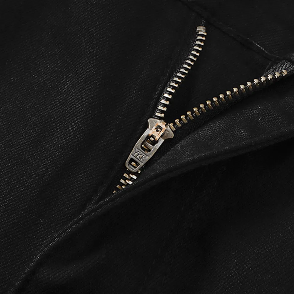 Calças de Jeans Vintage Desgastadas e Rasgadas para Homens Premium High Street Detalhe 3