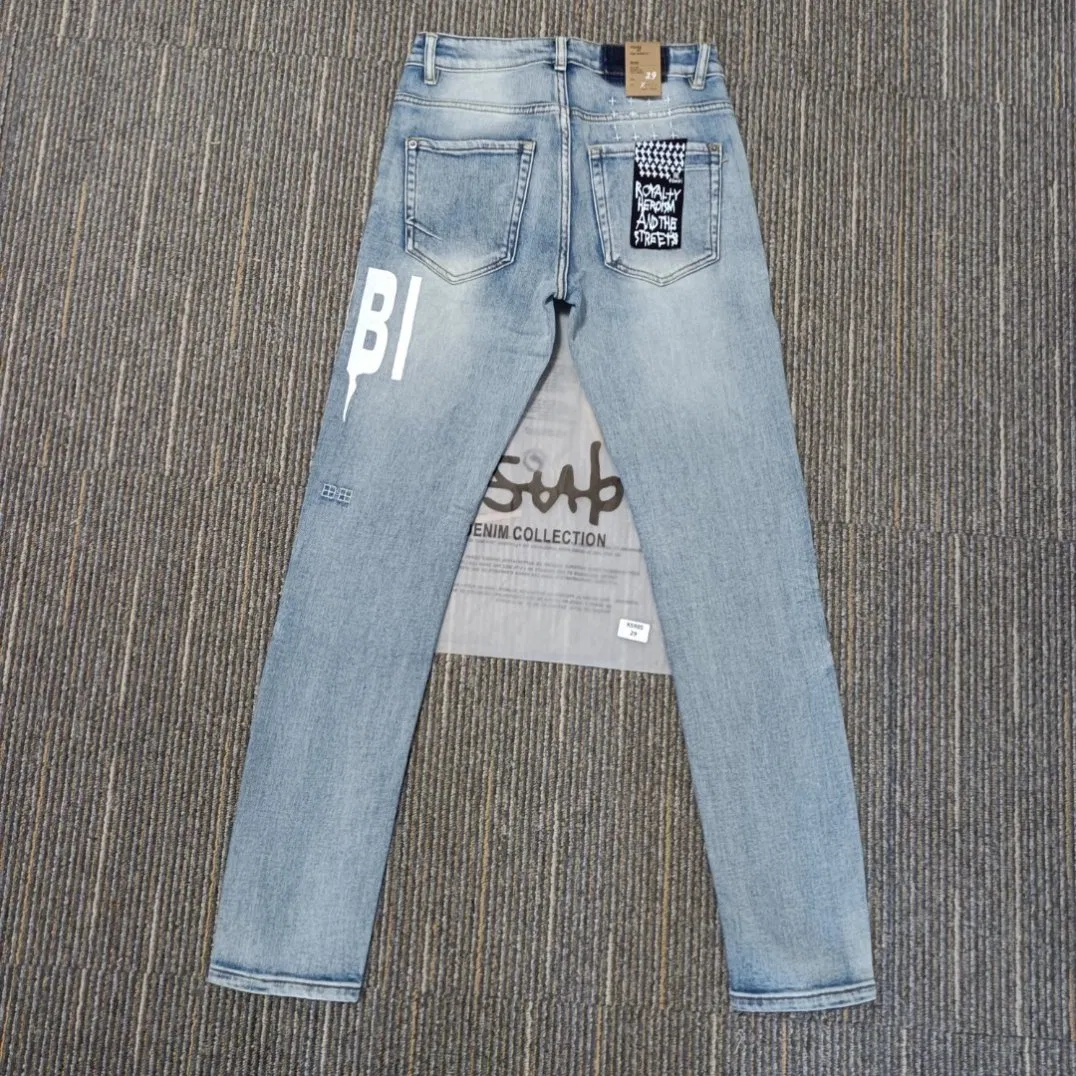 Serviço de Atacado de Jeans com Bordado Cruzado Inspirado na Ksubii Premium
