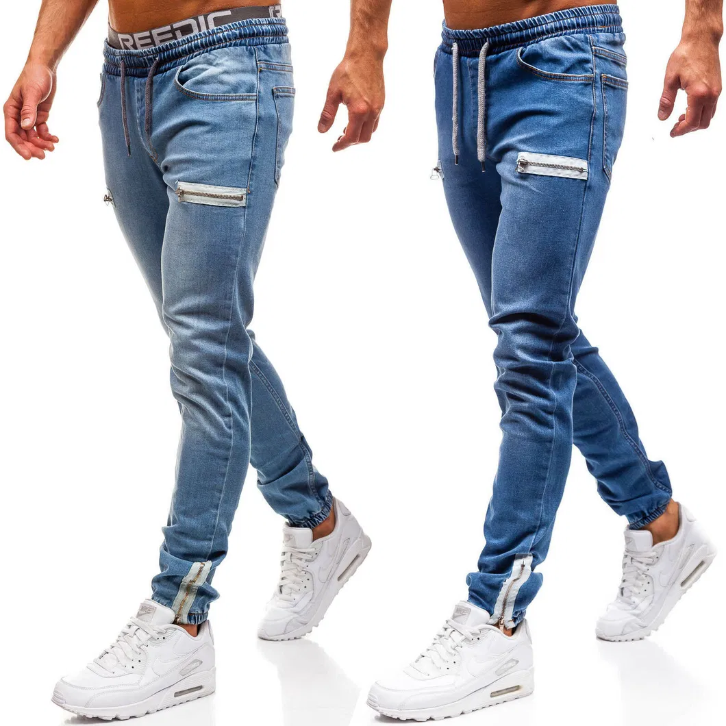 Calças esportivas com zíper para homens, estilo casual, com acabamento fosco