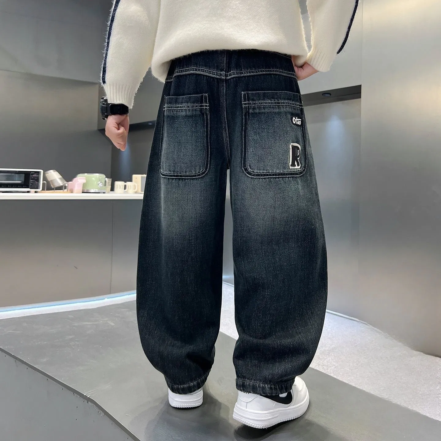 Fornecedor Verificado Fabricante Atacado Chinês Roupas Infantis Personalizadas Calças Jeans para Meninos