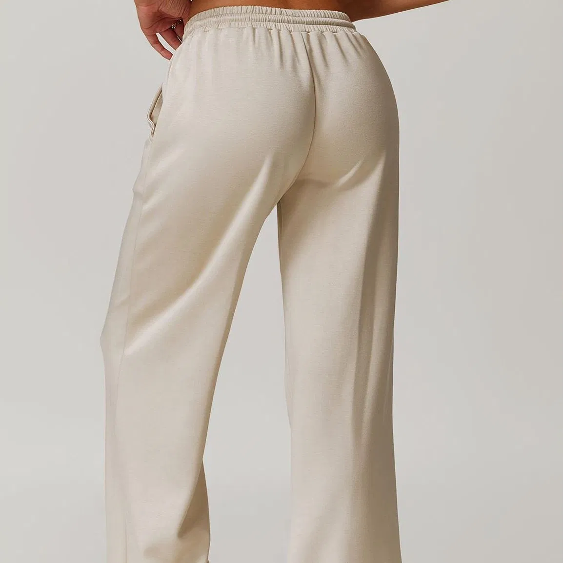 Calças de moletom largas para mulheres plus size, confortável, roupa de lazer, calças de moletom femininas plus size