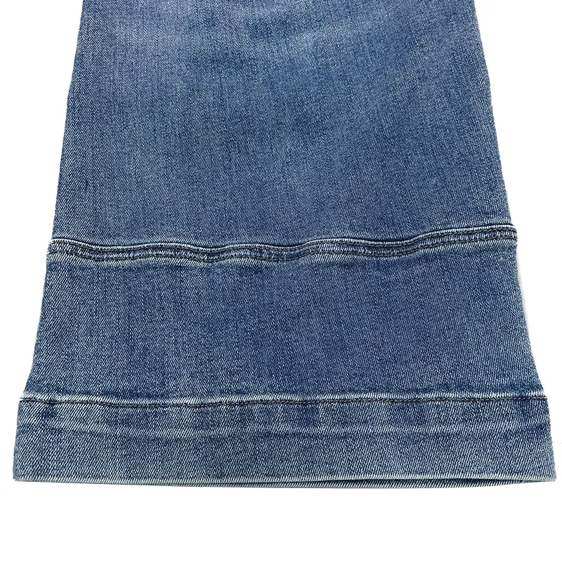 Fabricante Chinês Personalizado Calças Jeans Cargo Masculinas Azuis Largas com Grandes Bolsos Laterais Calças Longas