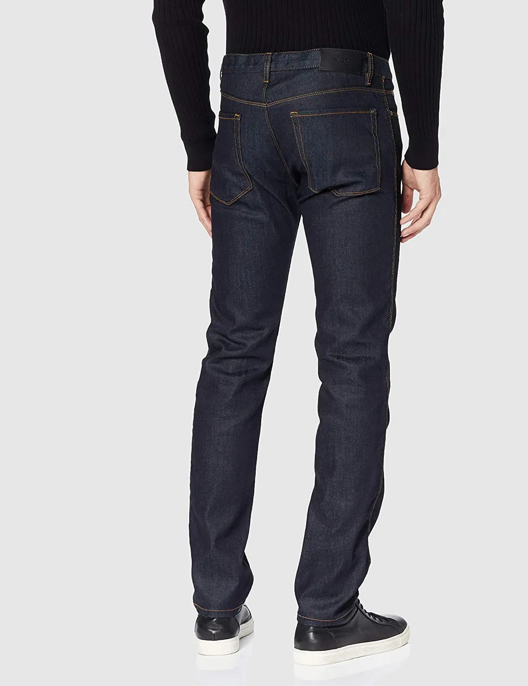 Calças de cowboy de denim personalizadas para homens de marcas de alto padrão