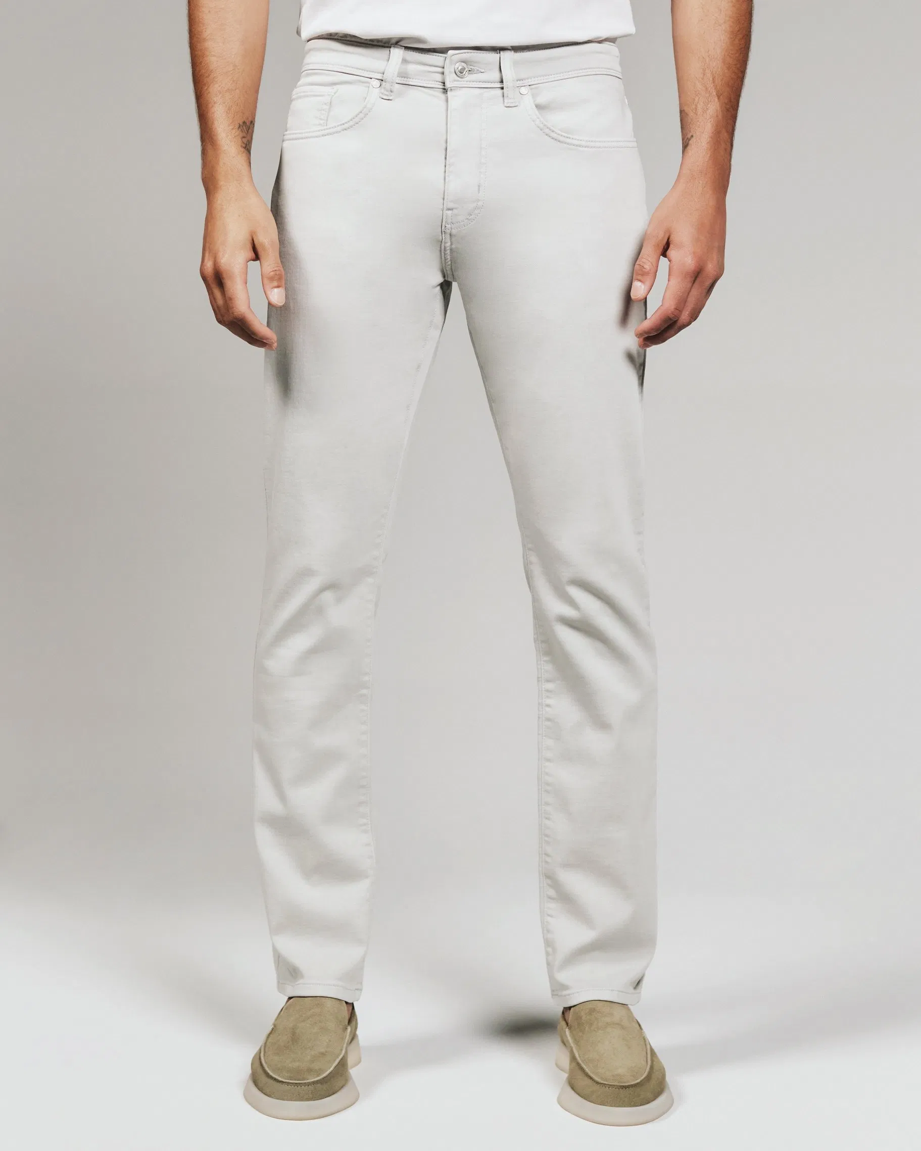 Calças de denim personalizadas por atacado, ajuste solto para homens, alta qualidade, populares calças de streetwear para homens