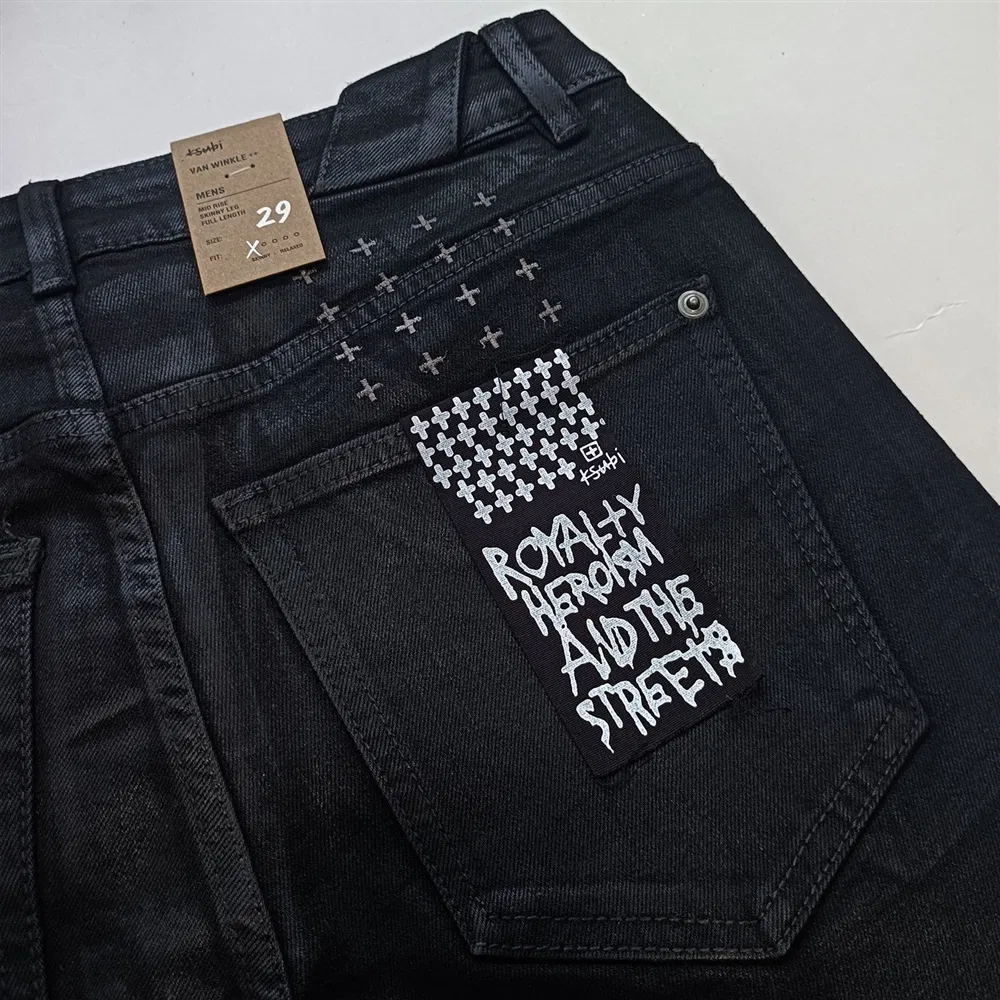 Calças de Denim Premium Ksubii Estilo com Rasgos Personalizados