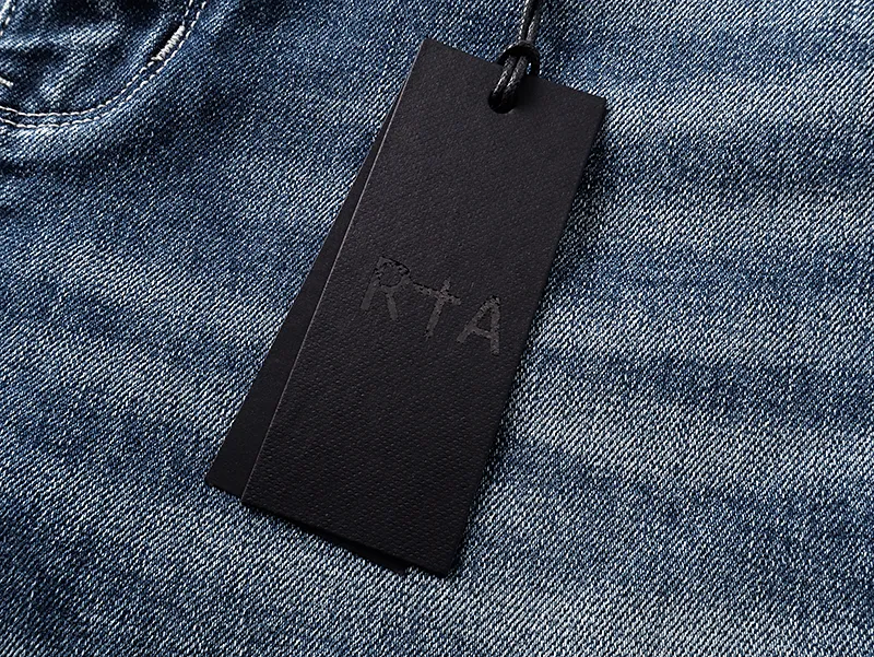 Calças Jeans Slim Tapered Masculinas Atacado em Mistura de Algodão Premium