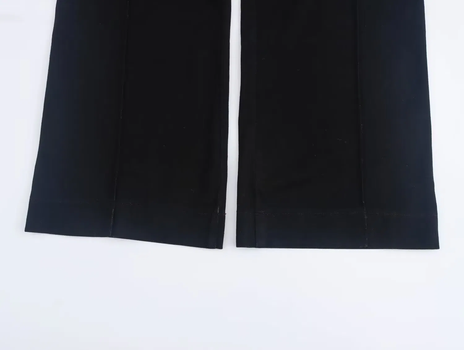 Jeans de cintura alta e perna larga estilizados e personalizados para a moda moderna feminina