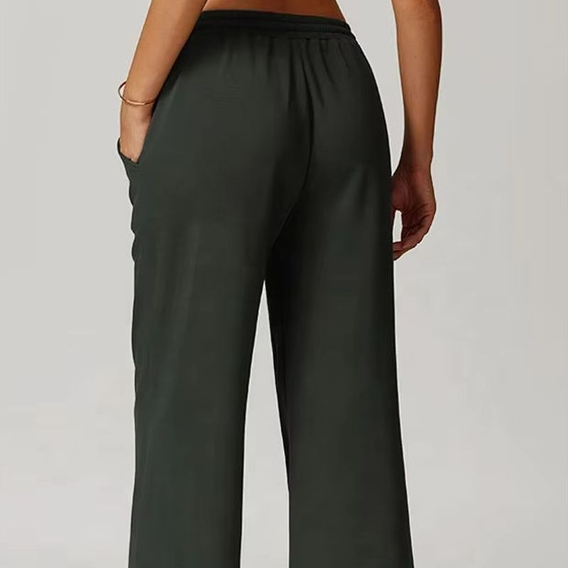 Calças de moletom largas para mulheres plus size, confortável, roupa de lazer, calças de moletom femininas plus size