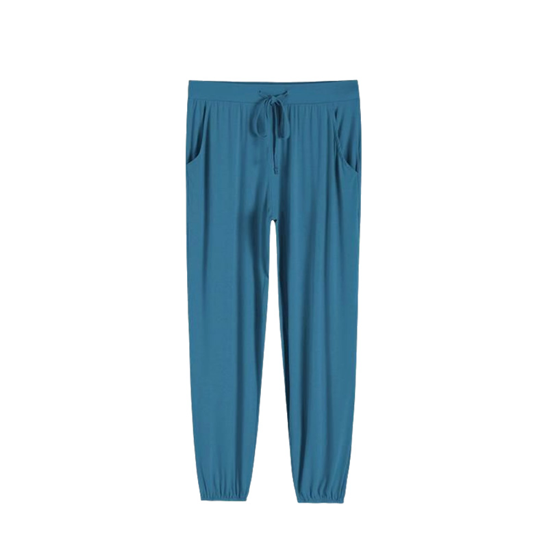 Calças de Pijama Femininas em Bamboo com Stretch, Calças de Lounge com Bolsos
