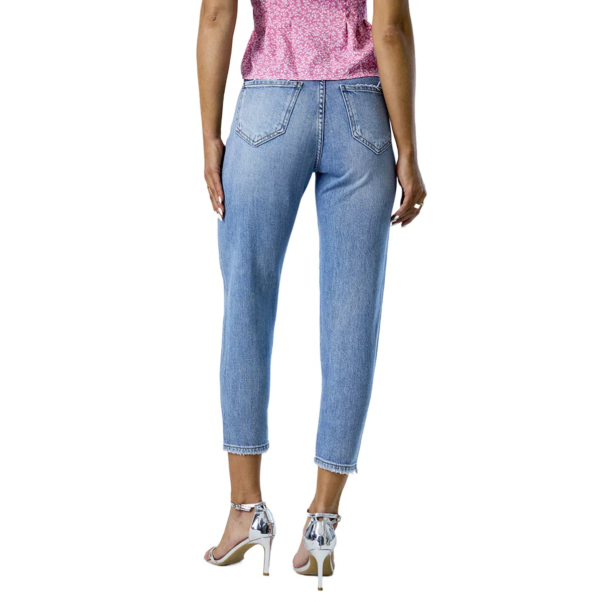 Calças jeans femininas skinny destruídas com buracos, ajustadas e sem elasticidade