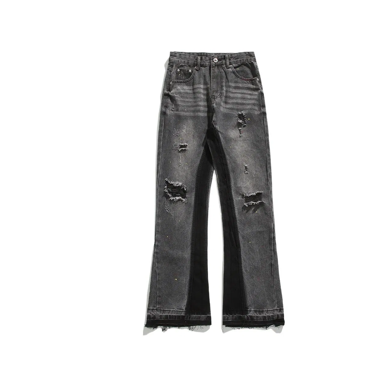 Calças de Homem Americanas Ripped Slimming Design Jeans Skinny Calças Flare