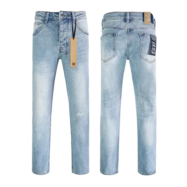 Calças de Denim Desgastadas Premium Moda de Rua Atacado