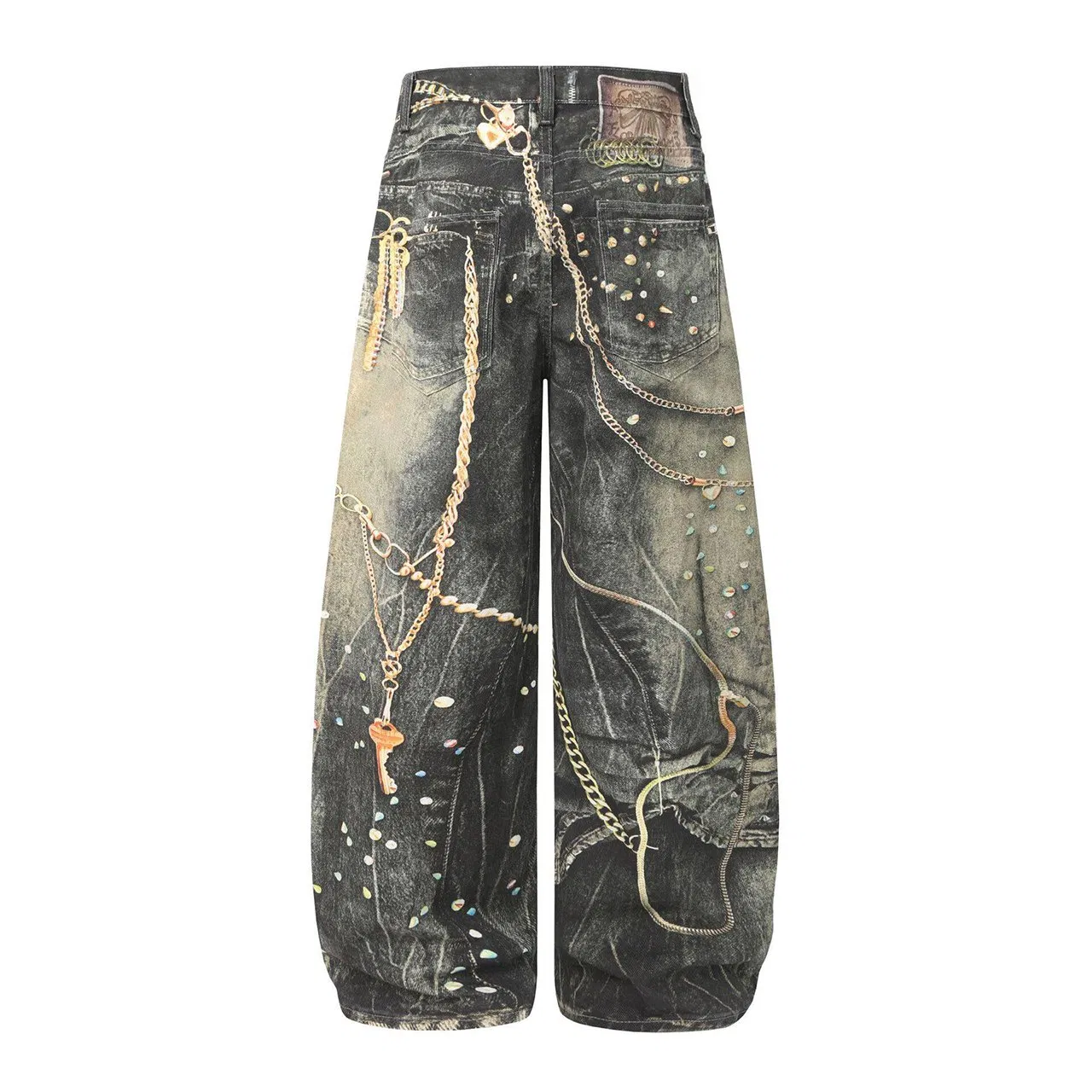 Fabricante de Jeans Masculinos em Atacado, Corte Larguinho, Lavagem Ácida, Denim Macio, Denim Colorido, Laser, Efeito Desgastado, Para Todas as Estações, Exportação em Atacado, OEM, ODM, Logotipo Personalizado